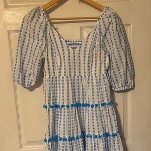 Lilly Pulitzer Blue and White Checkered Dress